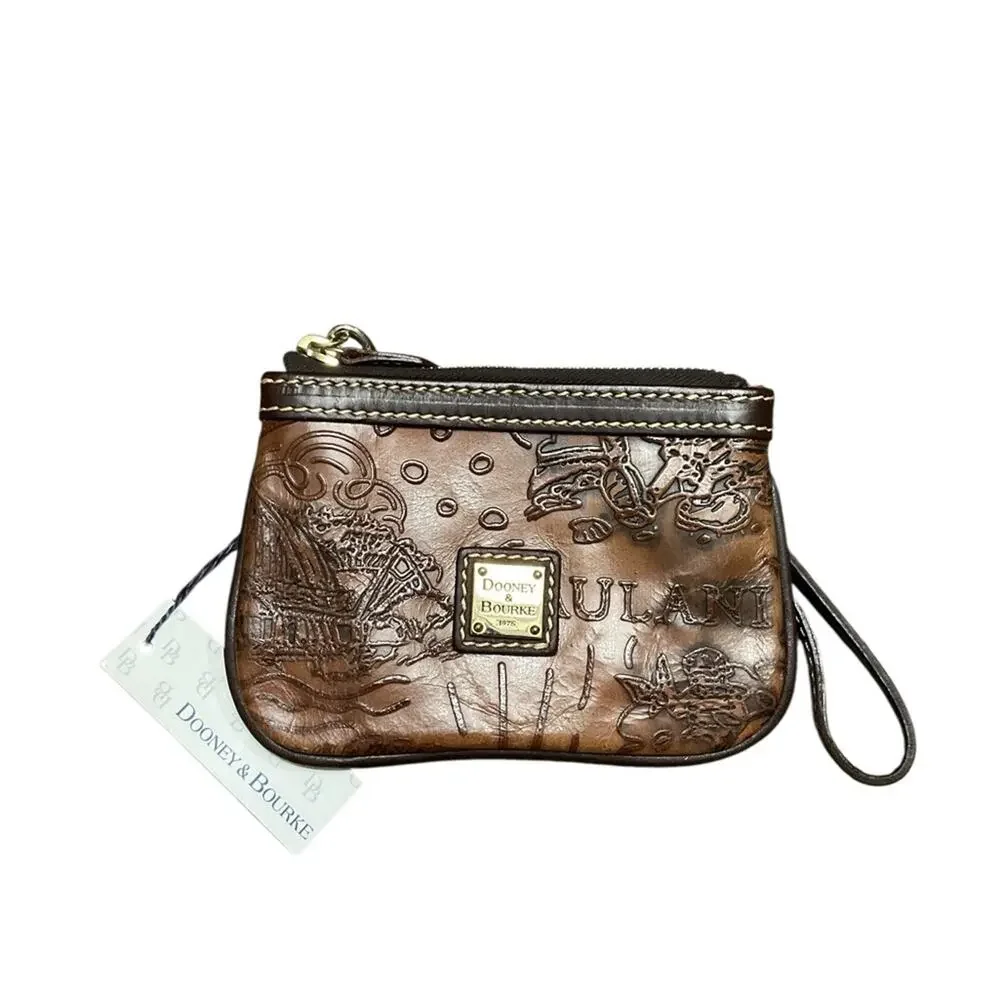 Dooney & Bourke Embossed Disney Aulani Wristlet NEW